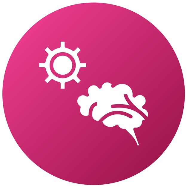 Diseño vectorial Pensamiento crítico Estilo del icono del cerebro