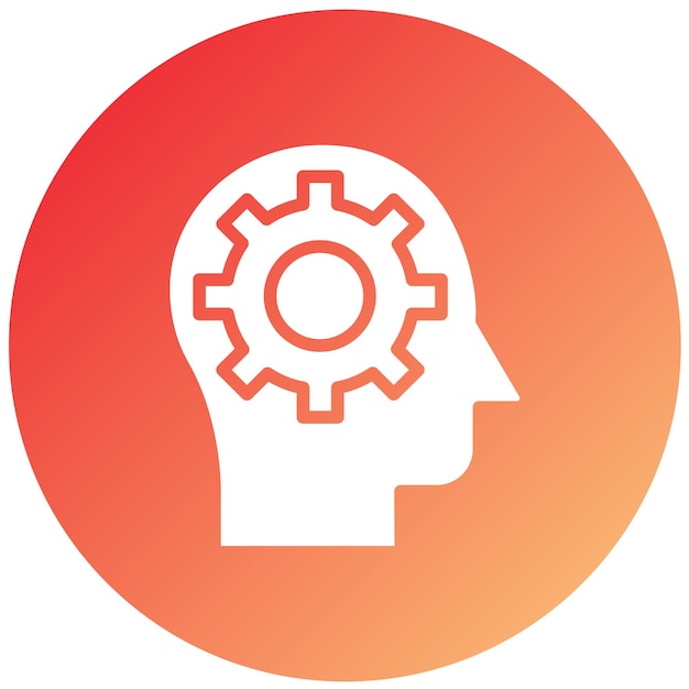Diseño vectorial Pensamiento crítico Estilo del icono