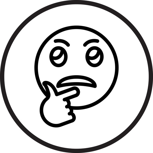 Diseño vectorial Pensamiento Estilo de icono