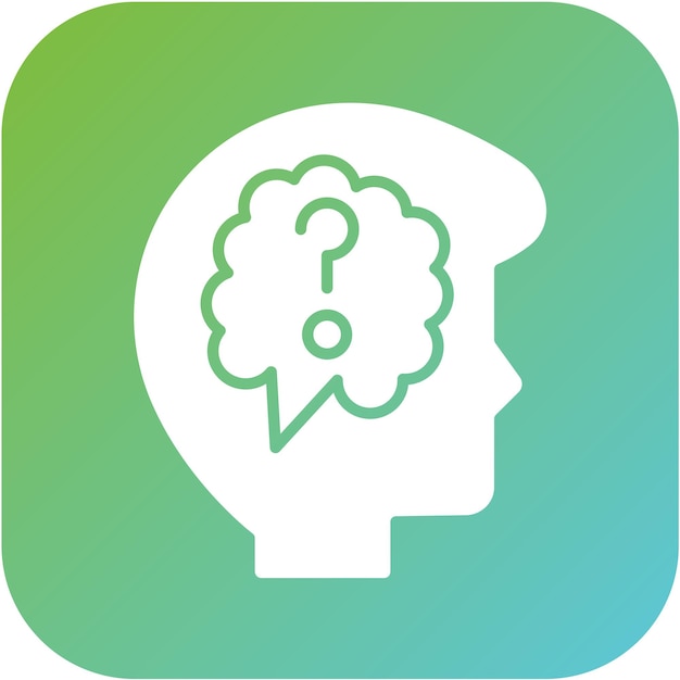 Diseño vectorial Pensamiento Estilo de icono