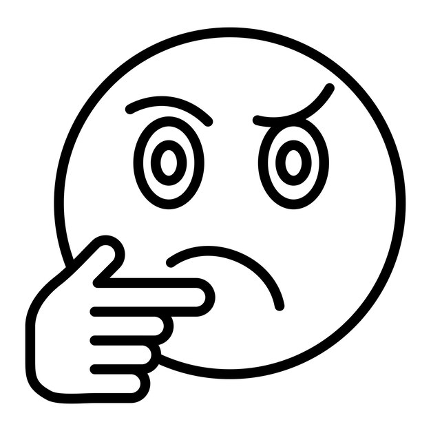 Diseño vectorial Pensamiento Estilo de icono