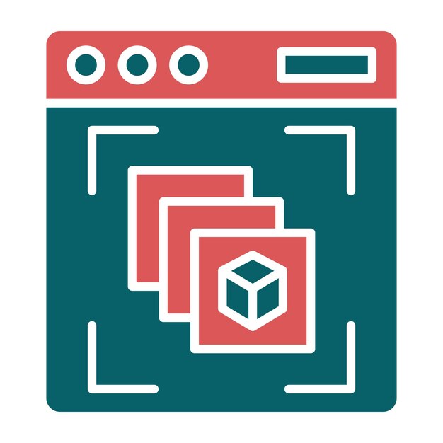 Diseño vectorial Percepción de la profundidad Estilo del icono