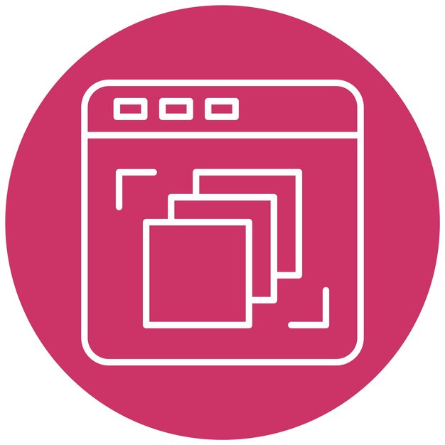 Diseño vectorial Percepción de la profundidad Estilo del icono