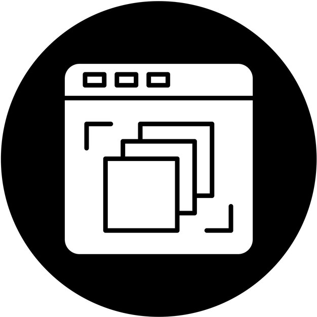 Diseño vectorial Percepción de la profundidad Estilo del icono