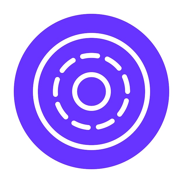 Diseño vectorial Peso de la rueda Estilo del icono