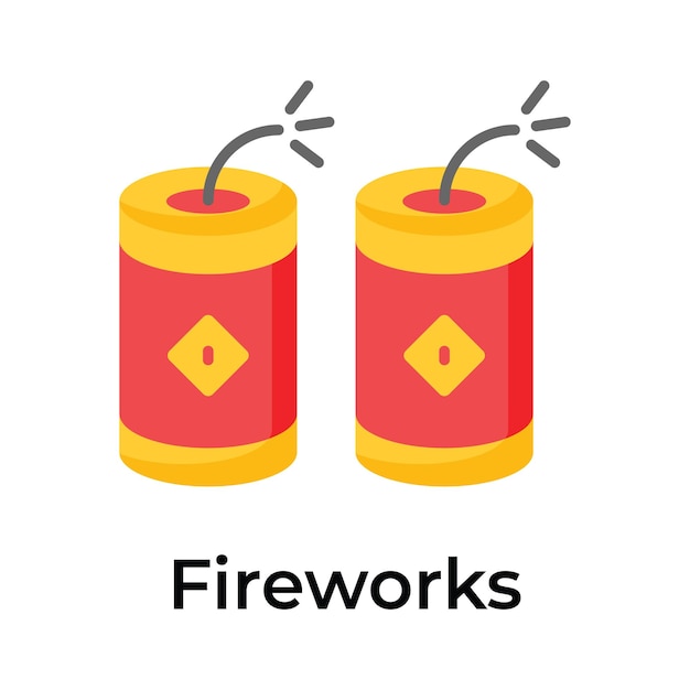 Diseño vectorial de petardos para la celebración del año nuevo chino