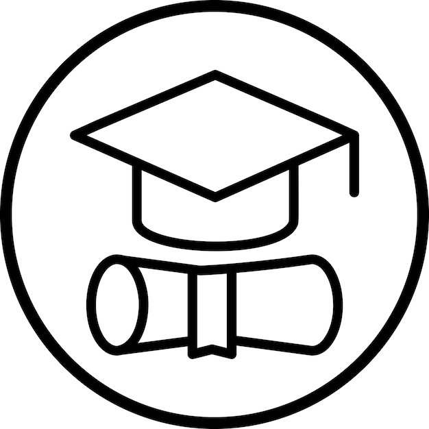 Diseño vectorial Phd Estilo de icono