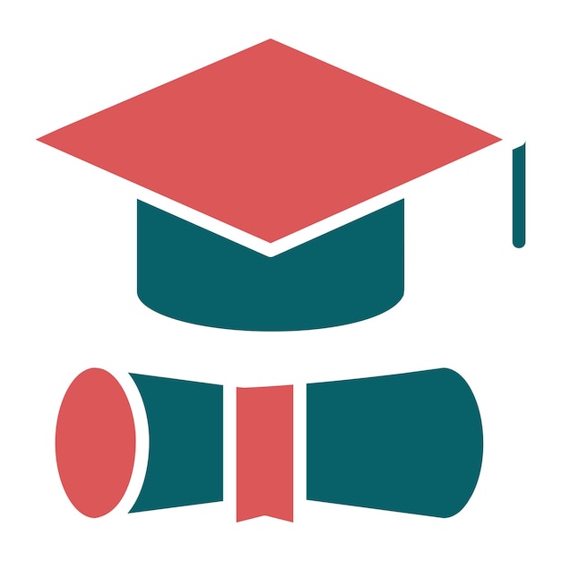 Diseño vectorial Phd Estilo de icono