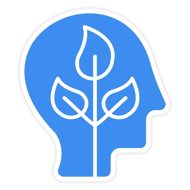 Diseño vectorial Piense en el estilo del icono verde