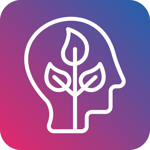 Diseño vectorial Piense en el estilo del icono verde