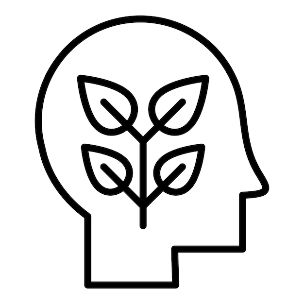 Diseño vectorial Piense en el estilo del icono verde
