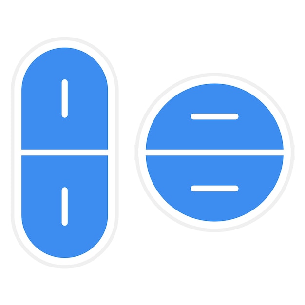 Diseño vectorial de píldoras Estilo de icono