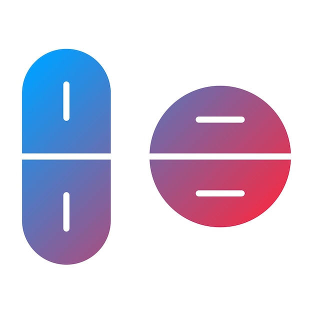 Diseño vectorial de píldoras Estilo de icono