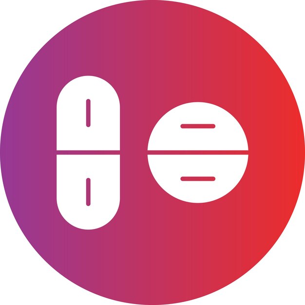 Diseño vectorial de píldoras Estilo de icono