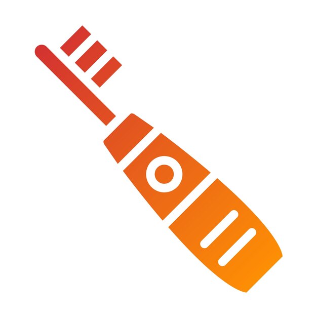 Diseño vectorial Pincel de dientes sonico Estilo de icono