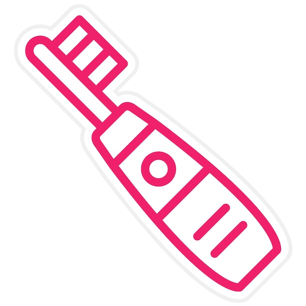 Diseño vectorial Pincel de dientes sonico Estilo de icono