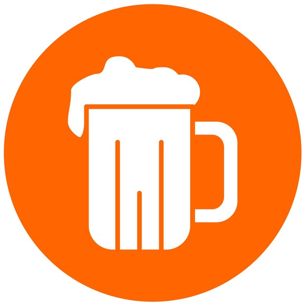 Diseño vectorial Pint de estilo de icono de cerveza