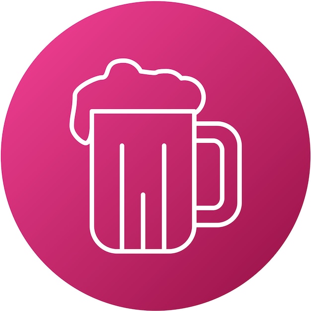 Diseño vectorial Pint de estilo de icono de cerveza