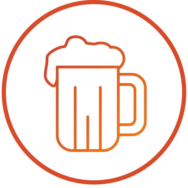 Diseño vectorial Pint de estilo de icono de cerveza