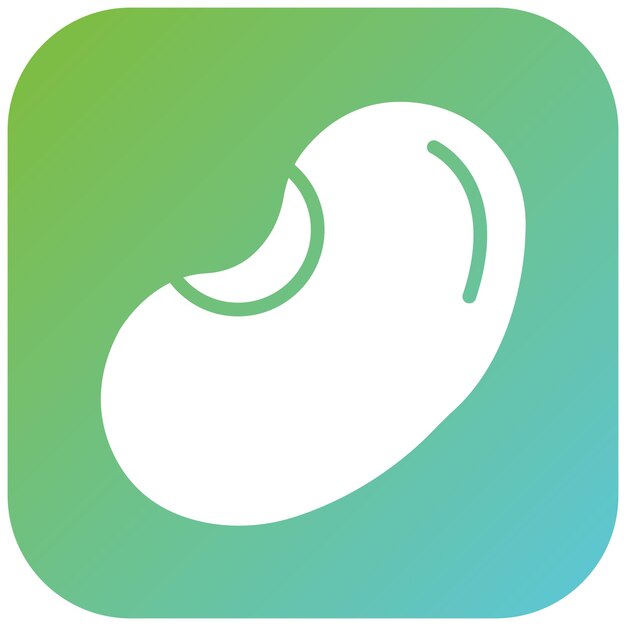 Diseño vectorial Pinto Bean Estilo del icono