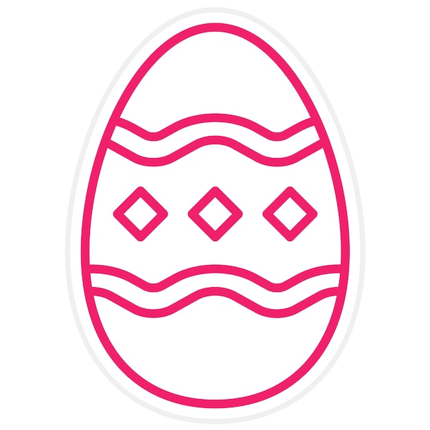 Diseño vectorial Pintura estilo de icono de huevo