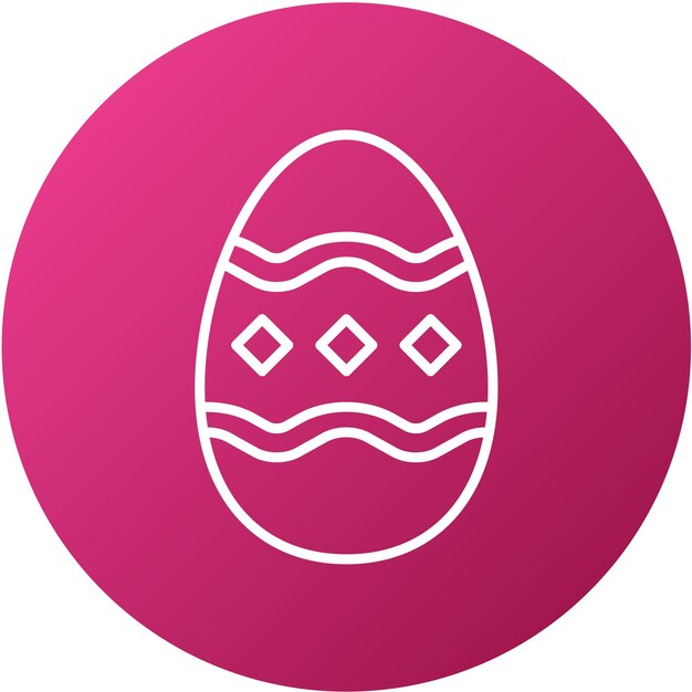 Diseño vectorial Pintura estilo de icono de huevo