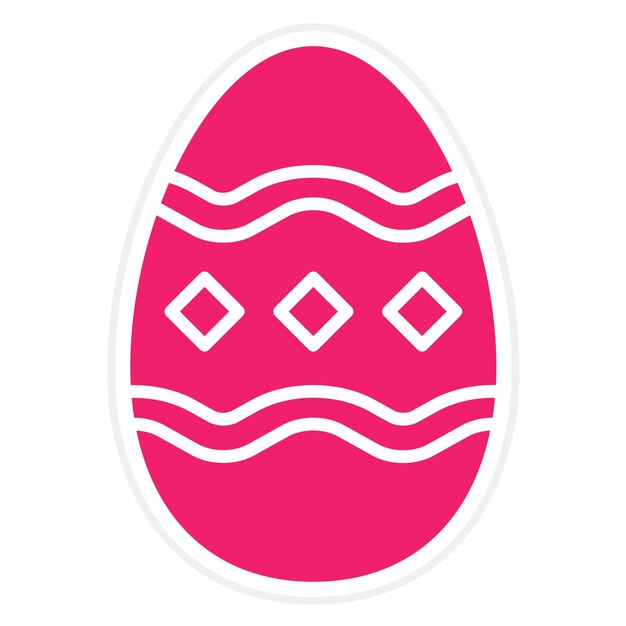Diseño vectorial Pintura estilo de icono de huevo
