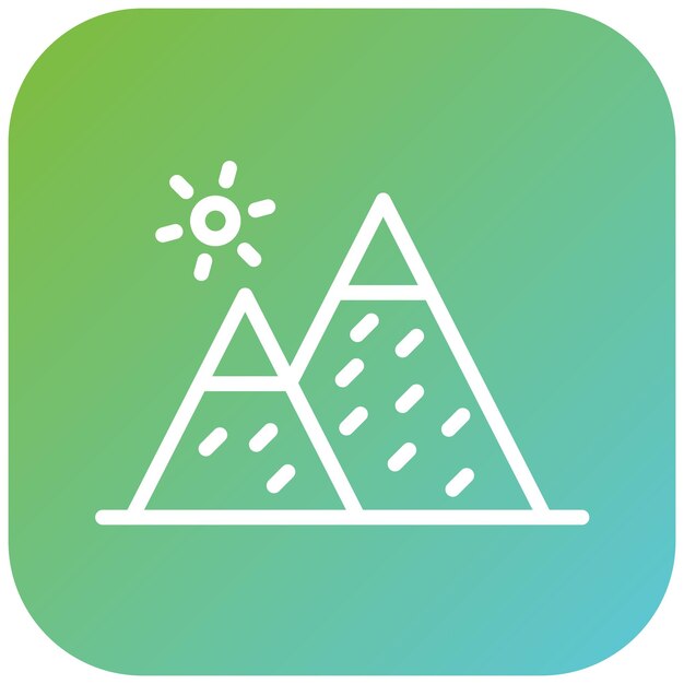 Diseño vectorial de pirámides Estilo de icono