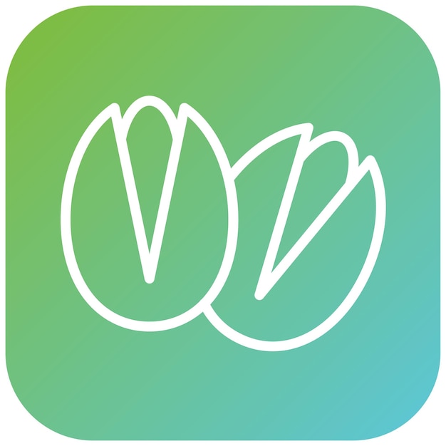 Diseño vectorial Pistachio Estilo de icono panorámico