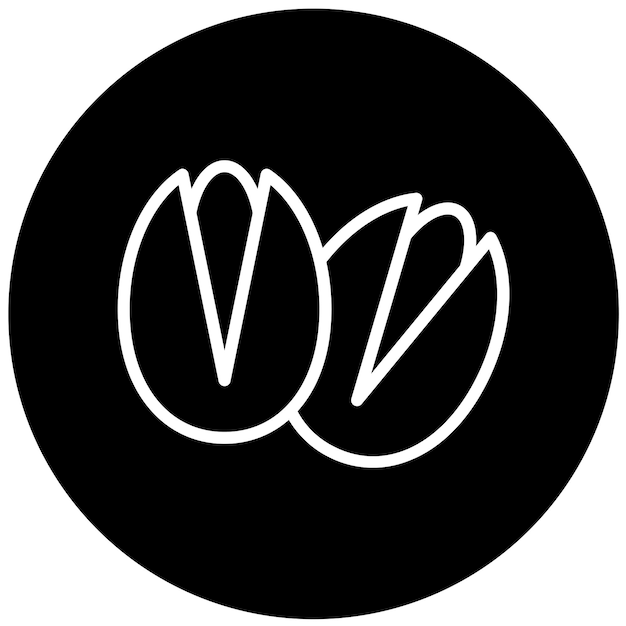 Diseño vectorial Pistachio Estilo de icono panorámico