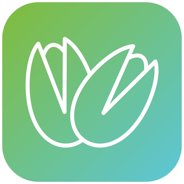 Diseño vectorial Pistachio Parade Estilo de icono