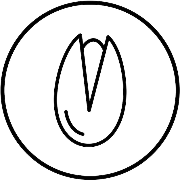 Diseño vectorial Pistachio Pivot Estilo del icono