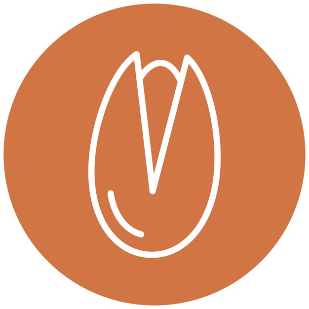Diseño vectorial Pistachio Pivot Estilo del icono