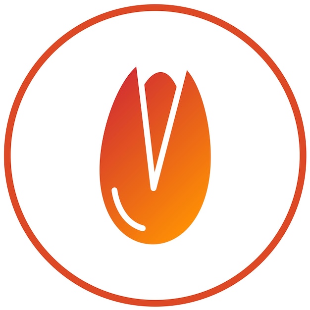 Diseño vectorial Pistachio Pivot Estilo del icono