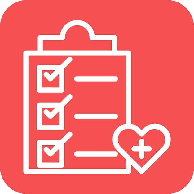 Diseño vectorial de planes de salud Estilo de icono