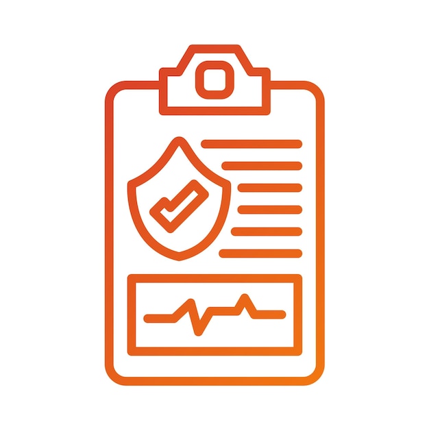Diseño vectorial de planes de salud Estilo de icono