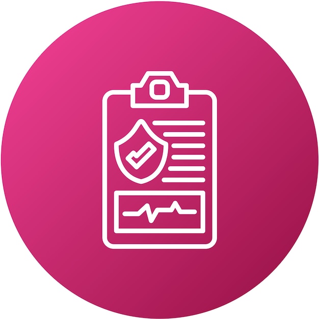 Diseño vectorial de planes de salud Estilo de icono
