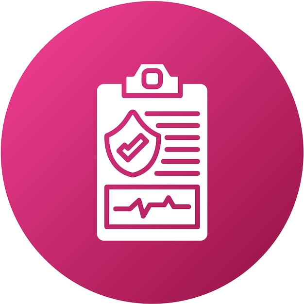Diseño vectorial de planes de salud Estilo de icono