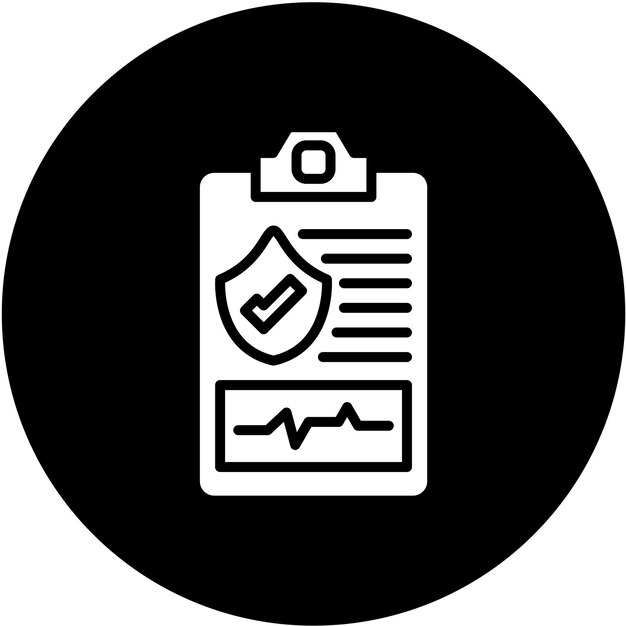 Diseño vectorial de planes de salud Estilo de icono