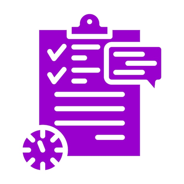 Diseño vectorial Planificador de tiempo de conversación Estilo de icono