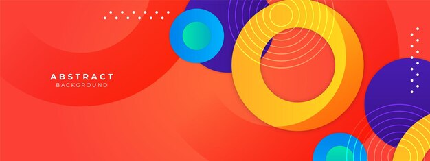 diseño vectorial plano fondo abstracto con formas coloridas