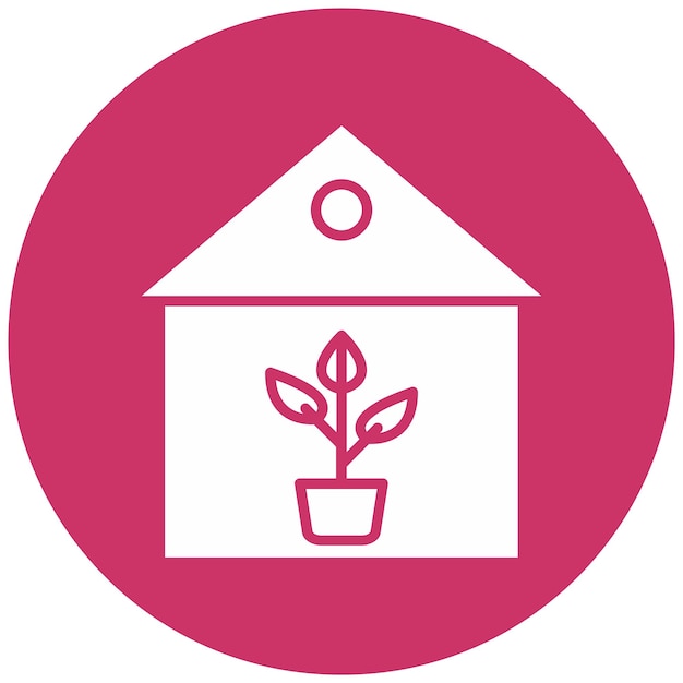 Diseño vectorial de plantas de interior Estilo de icono