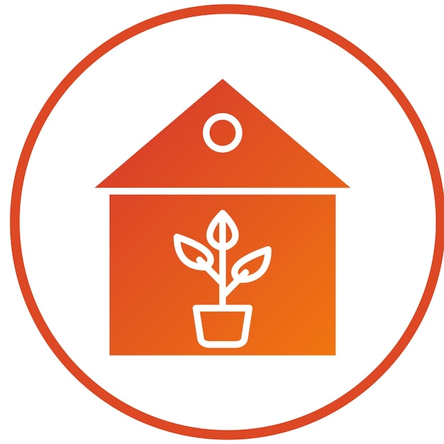 Diseño vectorial de plantas de interior Estilo de icono