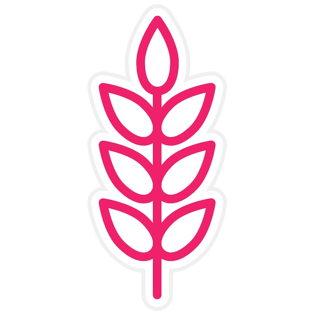 Diseño vectorial de plantas nutricionales Estilo del icono