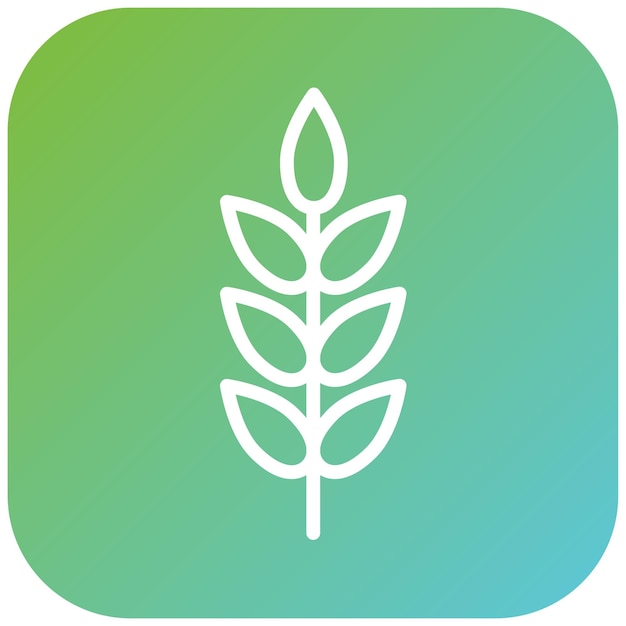 Diseño vectorial de plantas nutricionales Estilo del icono