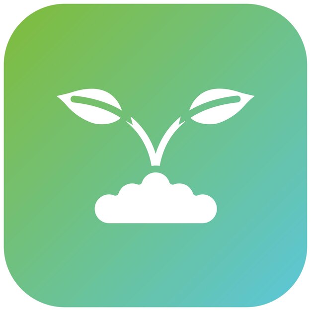 Diseño vectorial PlantForward Estilo del icono