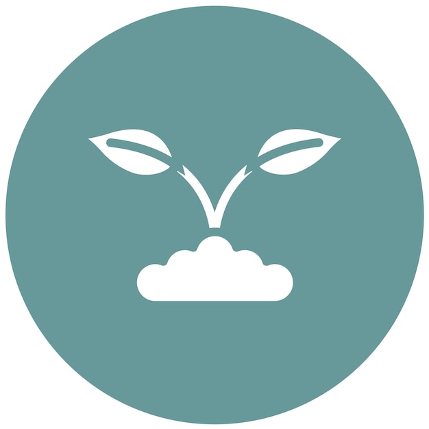 Diseño vectorial PlantForward Estilo del icono