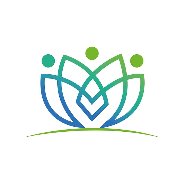 Diseño vectorial de la plantilla del logotipo de Beauty Lotus