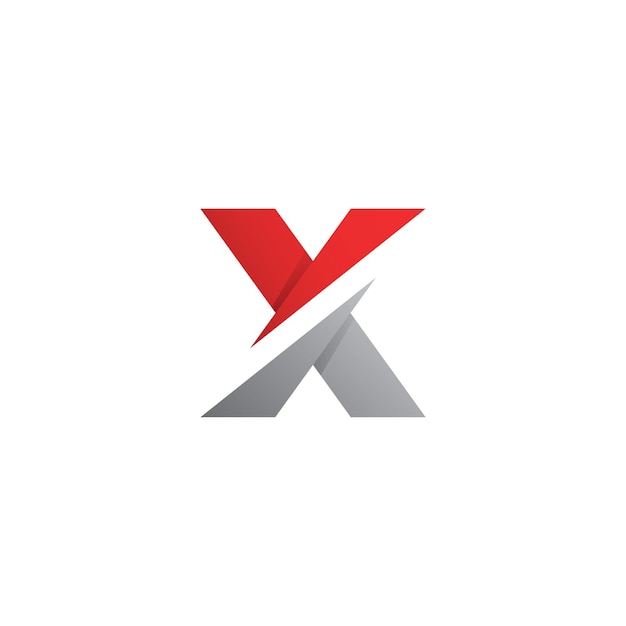 Diseño vectorial de la plantilla del logotipo de la letra X