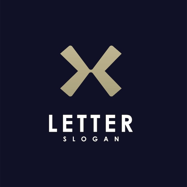 Diseño vectorial de la plantilla del logotipo de la letra X